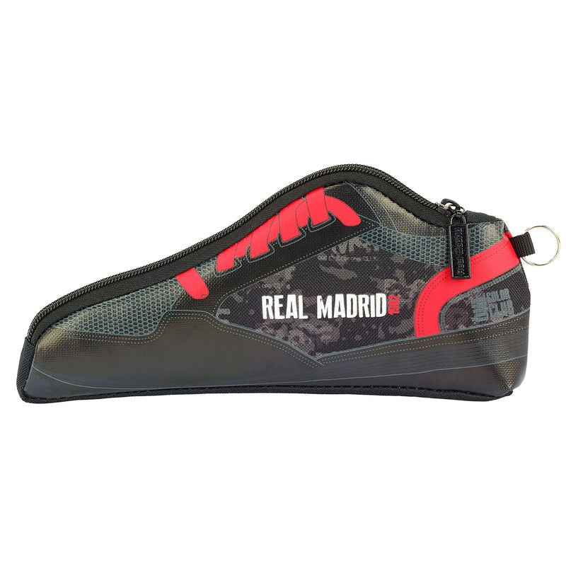 Astuccio per matite con logo Real Madrid nero modello sneaker