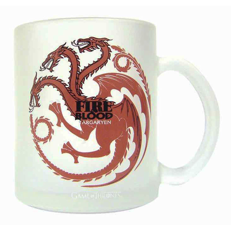 translucent glass mug targaryen game of thrones