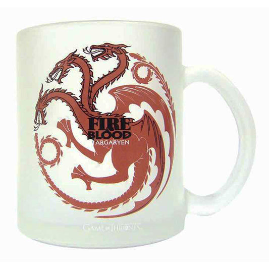 Translucent glass mug Targaryen Game of Thrones