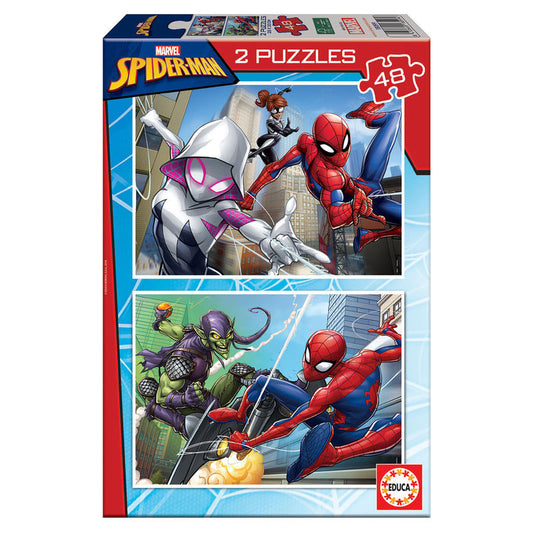 puzzle spiderman marvel 2x48pcs