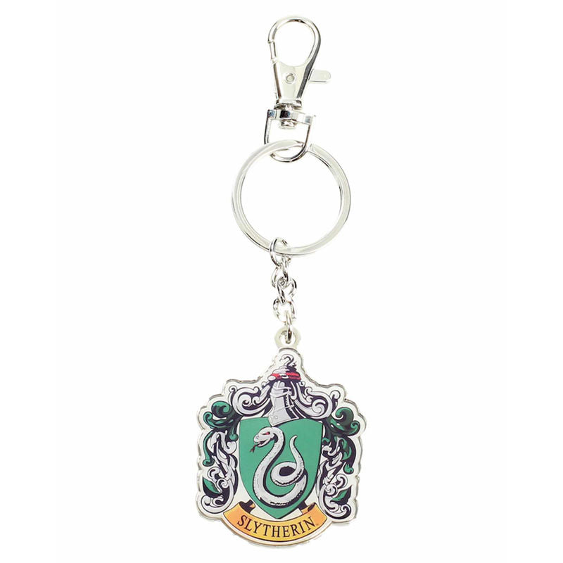 slytherin crest metal keychain
