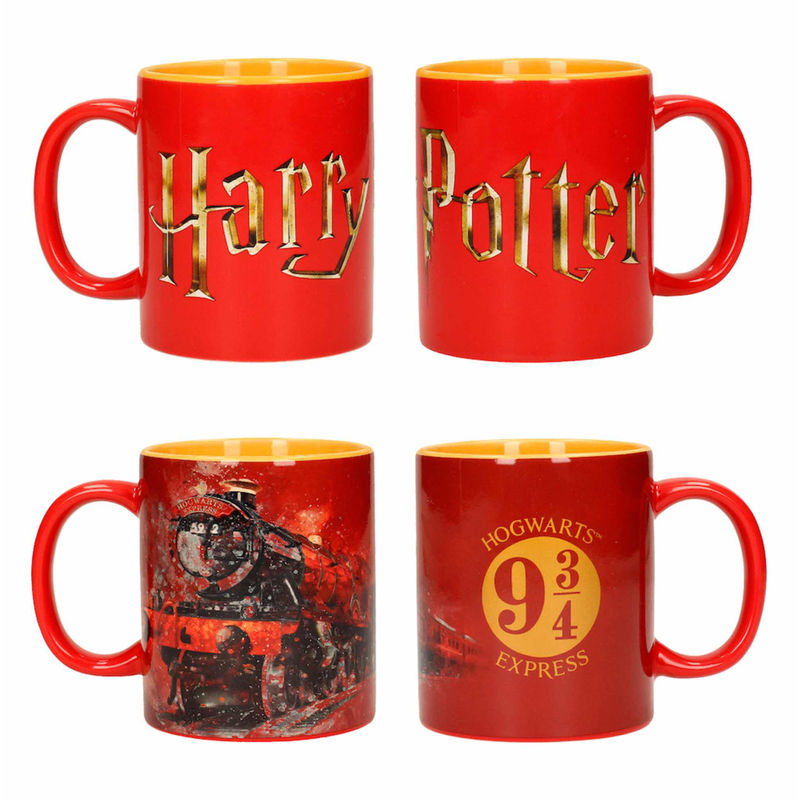 hogwarts harry potter logo mug set