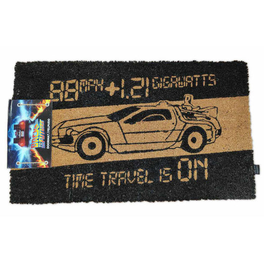 back to the future delorean doormat