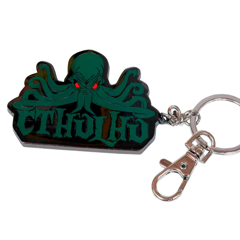 cthulhu metal keychain