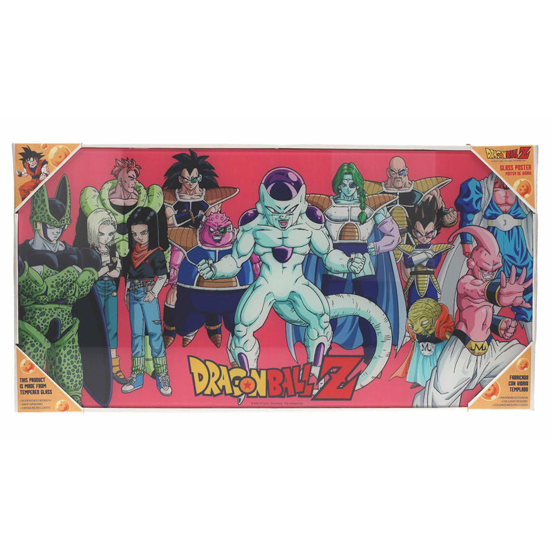 dragon ball villains glass poster