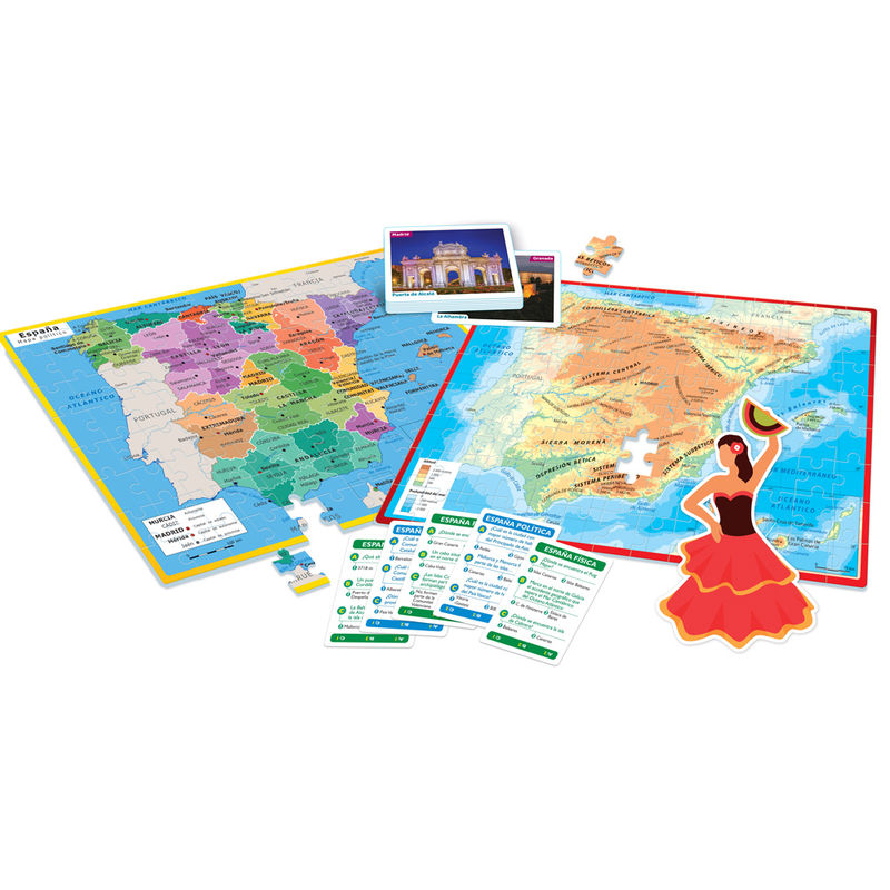Geo Map Puzzle Game: Discover Spain