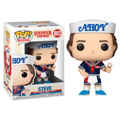 Figura POP de Steve de Stranger Things 3 con sombrero y helado