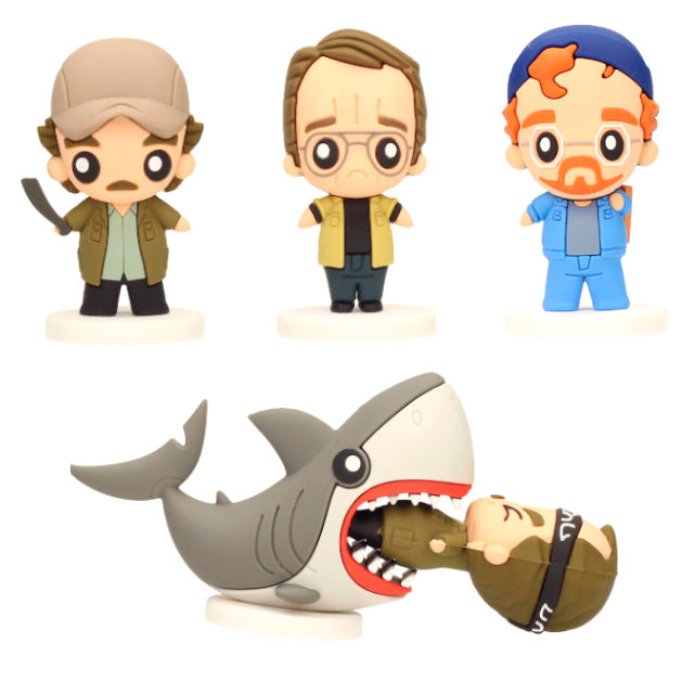 set of 4 pokis shark figures