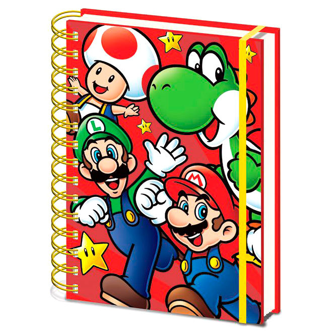 a5 notebook super mario bros nintendo