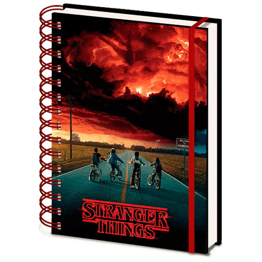 mind flayer stranger things lenticular a5 notebook