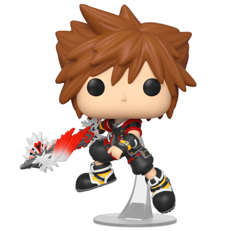 Figura POP do Sora de Kingdom Hearts 3 da Disney com a Arma Suprema