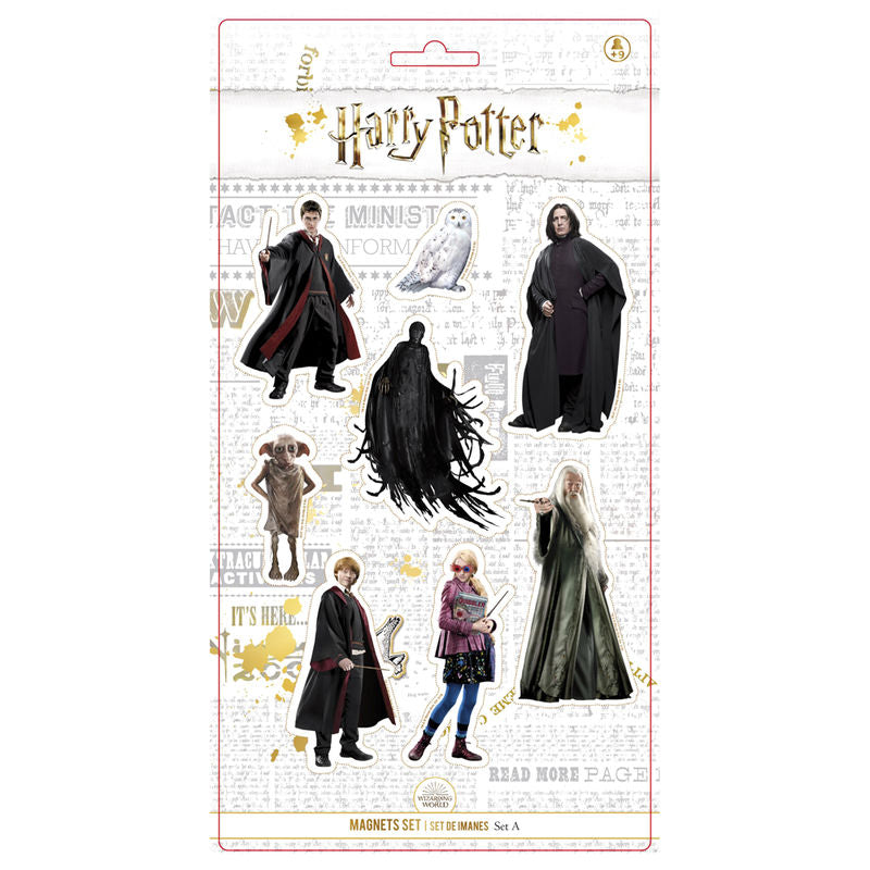 blister pack of 8 harry potter character magnets