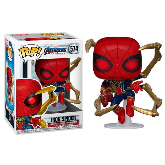 Statuetta POP Marvel Avengers Endgame Iron Spider con Guanto Nano