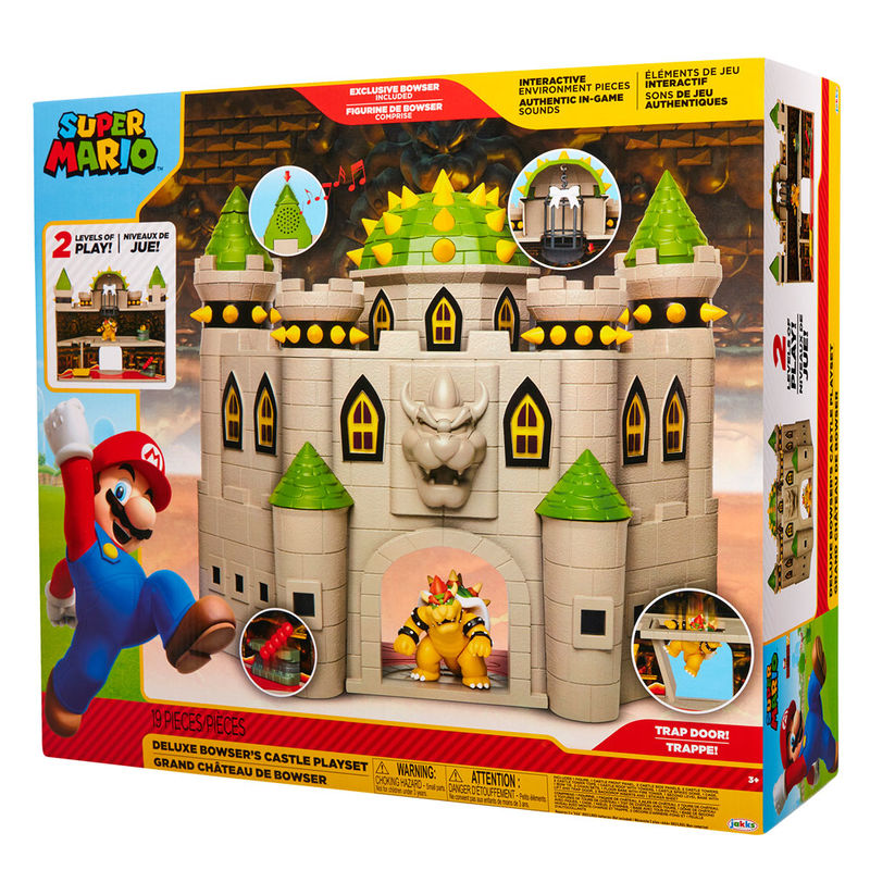 Bowser Castle Deluxe Mario Bros Playset