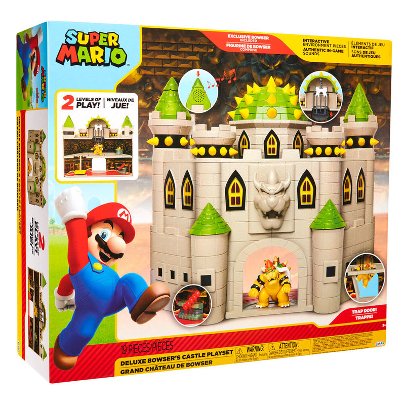 bowser castle deluxe mario bros playset