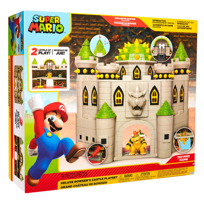 bowser castle deluxe mario bros playset