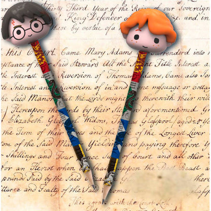Blister pack of 2 Harry Potter 3D pencils with erasers