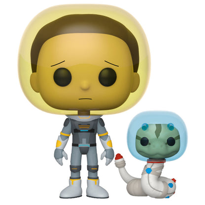 pop figure rick & morty space suit morty with snake