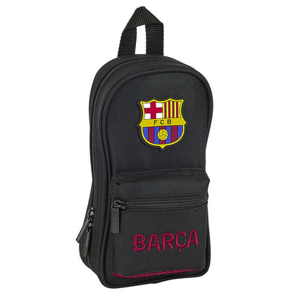 fc barcelona layers mini backpack with 4 complete pencil cases
