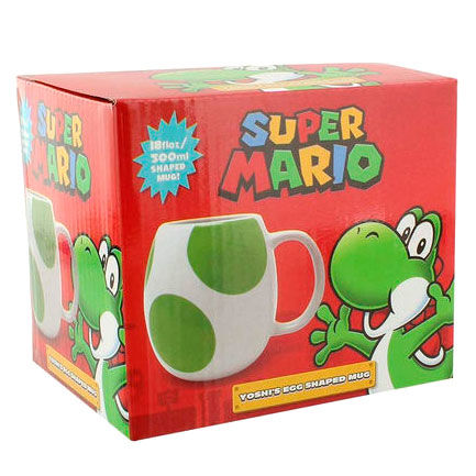 Taza con forma de huevo de Yoshi de Super Mario Bros Nintendo