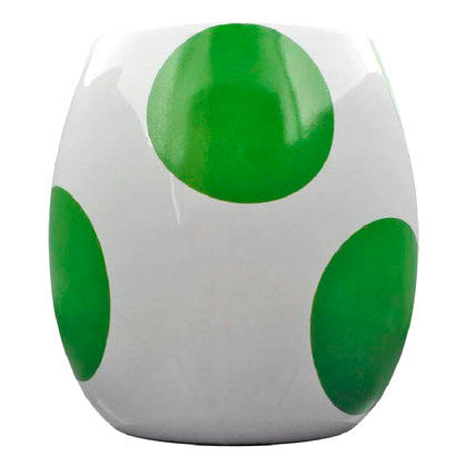 Taza con forma de huevo de Yoshi de Super Mario Bros Nintendo