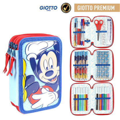 giotto mickey disney triple pencil case