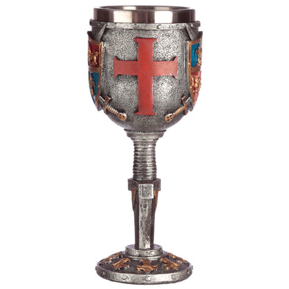 Cup, Shield, and Medieval Sword