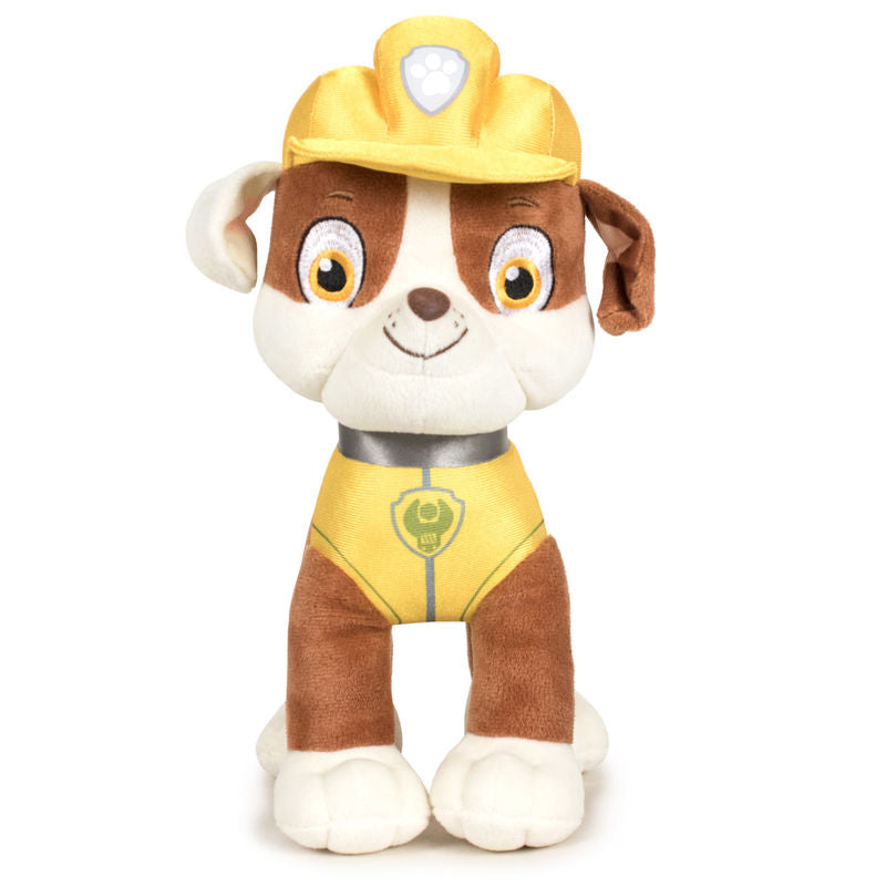 paw patrol rubble plush toy 19cm