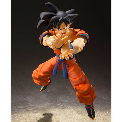 Figure Son Goku Saiyan Raised on Earth Dragon Ball 14cm