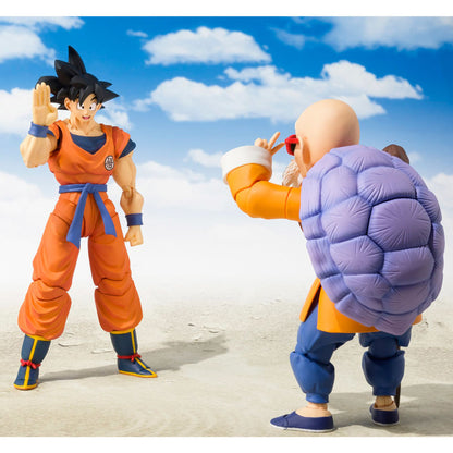 Figure Son Goku Saiyan Raised on Earth Dragon Ball 14cm