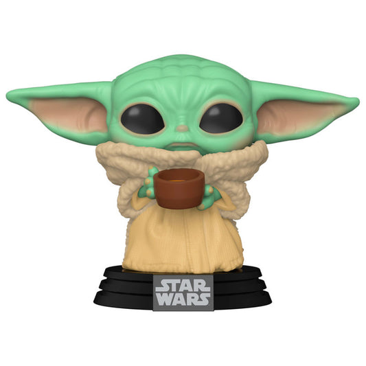 funko pop star wars mandalorian the child with cup