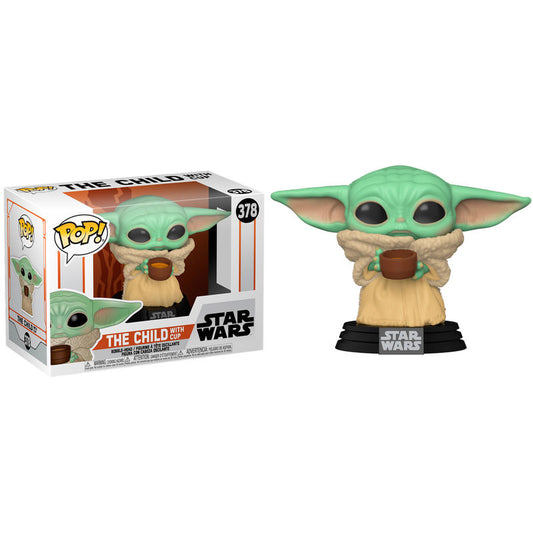 Funko POP Star Wars Mandalorianer Das Kind mit Tasse