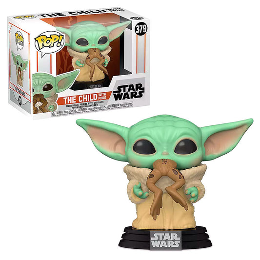 funko pop star wars mandalorian the child with frog