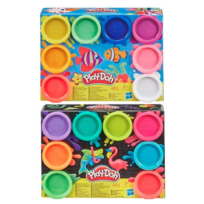 set of 8 play doh modeling clay containers (assorted)