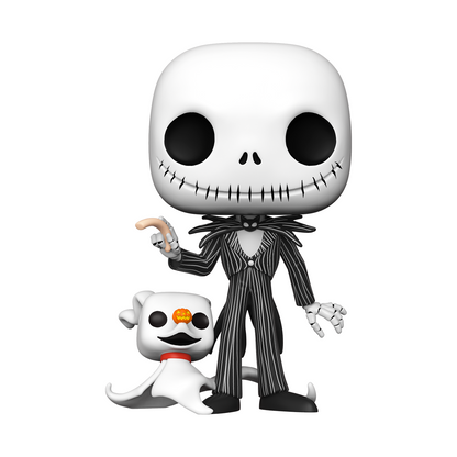 Statuetta Disney POP di Jack con Zero Nightmare Before Christmas 25 cm