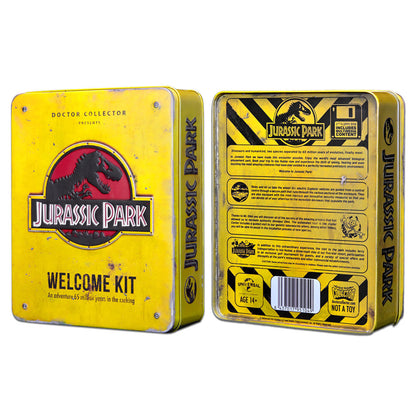 replica jurassic park welcome kit standard metal box