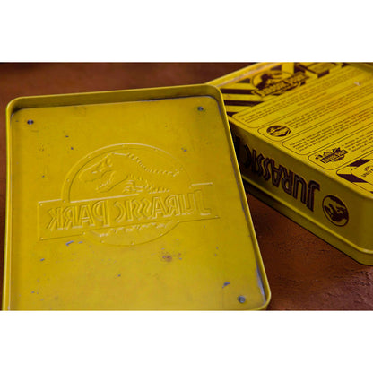 Kit di benvenuto replica di Jurassic Park in scatola di metallo standard