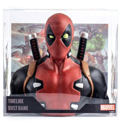 Hucha con forma de busto de Deadpool de Marvel 20 cm