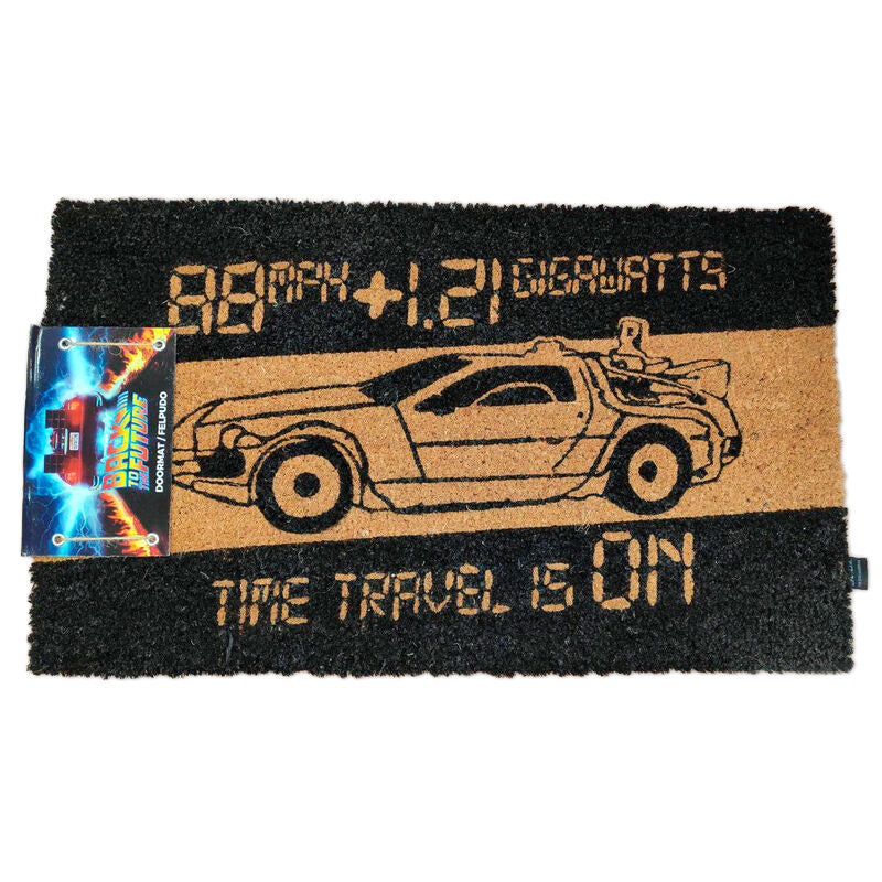 time machine back to the future doormat