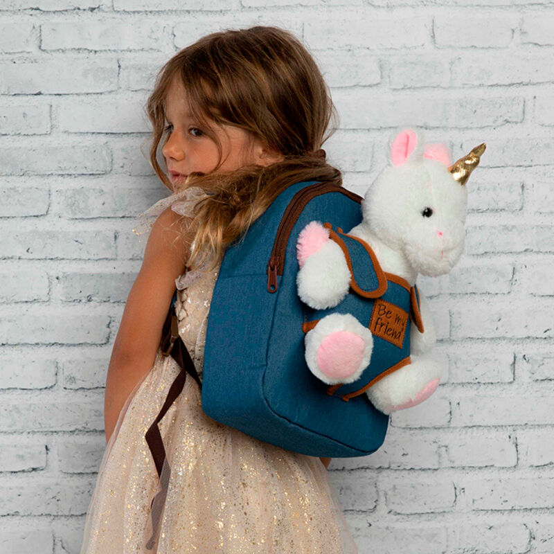 Backpack + Unicorn Tiara Plush Toy 26cm