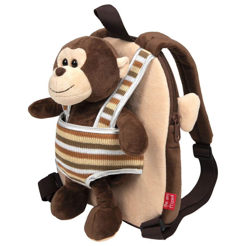 Plecak dwustronny + pluszowa małpka Monkey Max 25cm