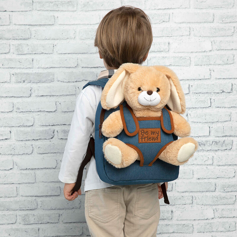 Backpack + Bob the Rabbit Plush Toy 26cm