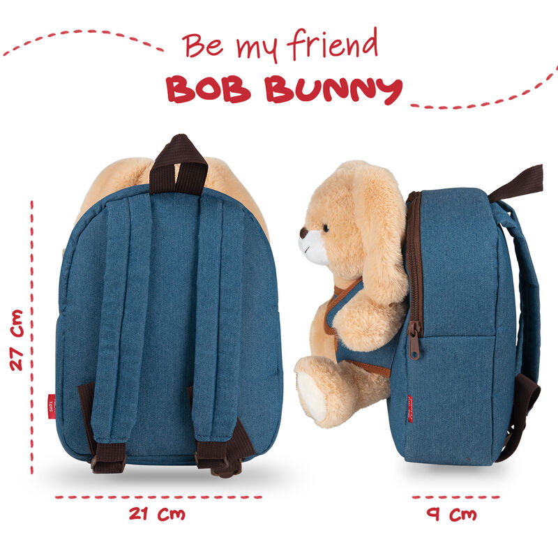 Backpack + Bob the Rabbit Plush Toy 26cm