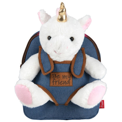 backpack  unicorn tiara plush toy 26cm