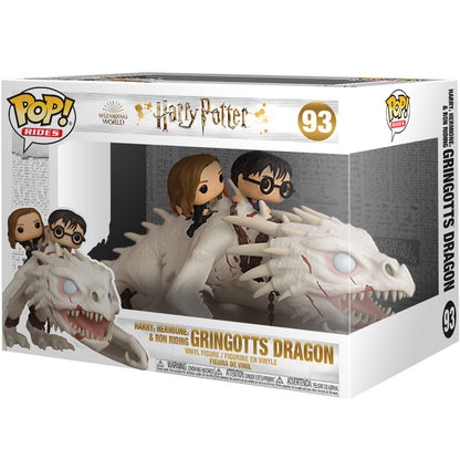 POP Gringotts Drachenfigur mit Harry Ron und Hermine aus Harry Potter