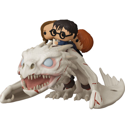 pop gringotts dragon figure with harry  ron and hermione from harry potter