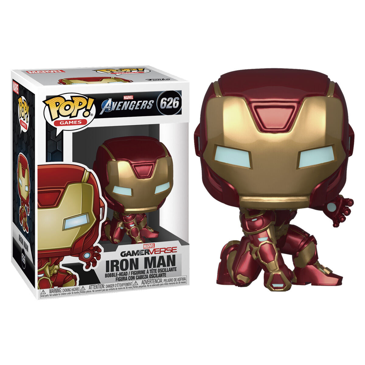 pop figure marvel avengers game iron man stark tech suit