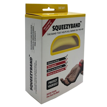 Verstellbares Gelspender Armband  Gelb  Erwachsene