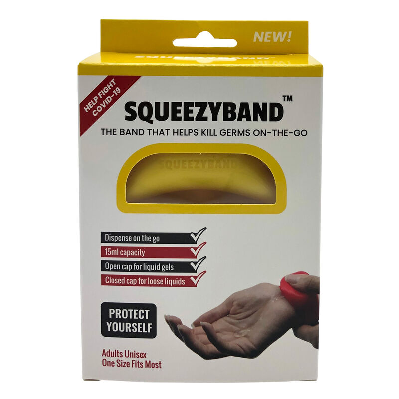 Verstellbares Gelspender Armband  Gelb  Erwachsene
