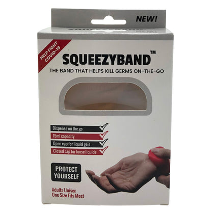 Transparentes  verstellbares Gelspender Armband für Erwachsene